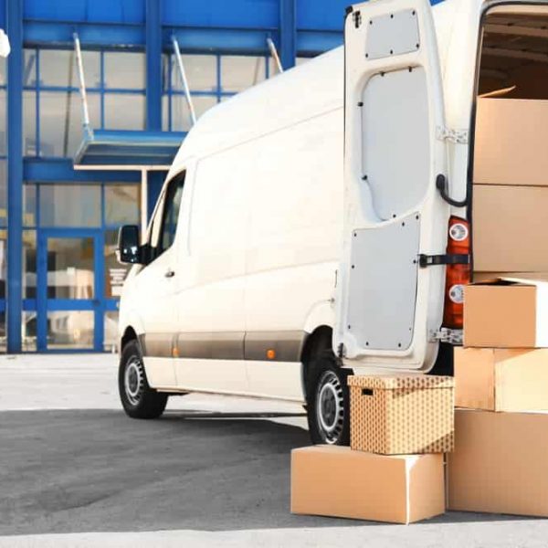Open Truck With Boxes — Removals & General Freight in Port Macquarie, NSW